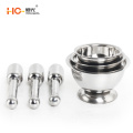 Wholesale double walled stainless steel garlic press grinder bowl spice grinder medicine pounding bowl